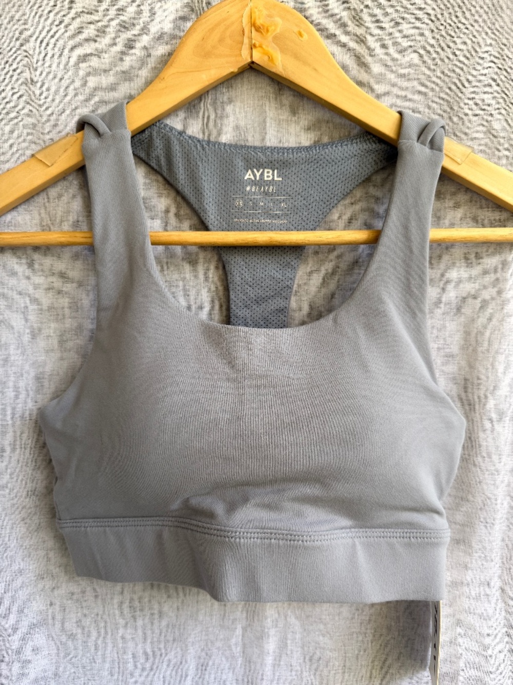 NWT AYBL Sports Bra | XS | blue| Seamless Gym Activewear Minimalist Athleisure